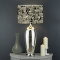 Scary Skeleton Pattern Print Drum Lamp Shade