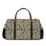 Scary Skeleton Pattern Print Duffle Bag