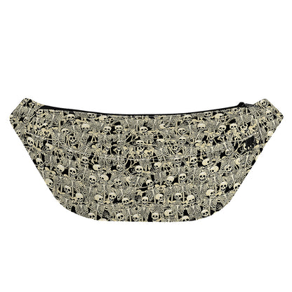 Scary Skeleton Pattern Print Fanny Pack