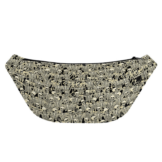 Scary Skeleton Pattern Print Fanny Pack