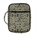 Scary Skeleton Pattern Print Front Pocket Bible Bag