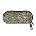 Scary Skeleton Pattern Print Glasses Case