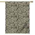 Scary Skeleton Pattern Print House Flag