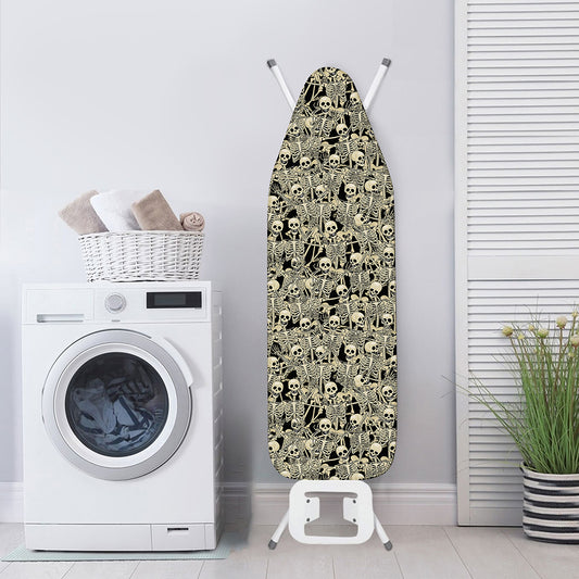 Scary Skeleton Pattern Print Ironing Board Cover