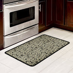 Scary Skeleton Pattern Print Kitchen Mat