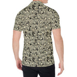 Scary Skeleton Pattern Print Men's Shirt