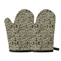 Scary Skeleton Pattern Print Oven Mitts