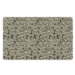 Scary Skeleton Pattern Print Polyester Doormat