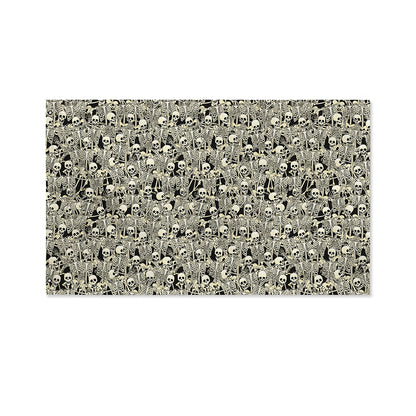 Scary Skeleton Pattern Print Polyester Flag