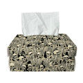 Scary Skeleton Pattern Print Rectangle Tissue Box Cover