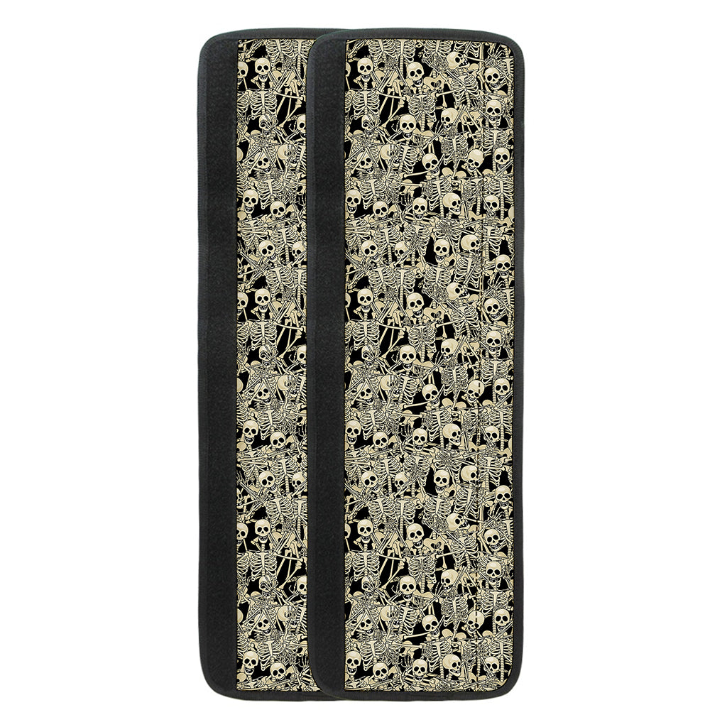 Scary Skeleton Pattern Print Refrigerator Handle Covers
