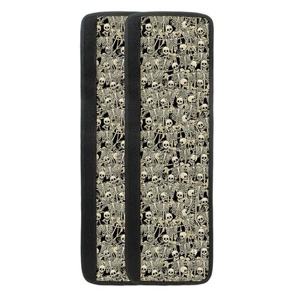 Scary Skeleton Pattern Print Refrigerator Handle Covers