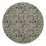 Scary Skeleton Pattern Print Round Blanket