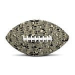 Scary Skeleton Pattern Print Rugby Ball