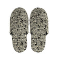 Scary Skeleton Pattern Print Slippers