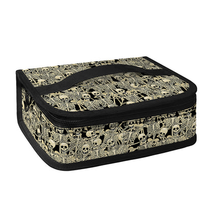 Scary Skeleton Pattern Print Small Lunch Bag