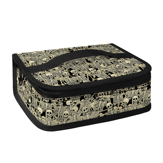 Scary Skeleton Pattern Print Small Lunch Bag