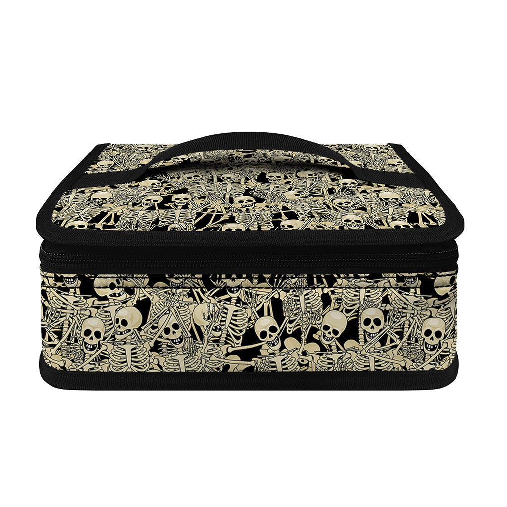 Scary Skeleton Pattern Print Small Lunch Bag