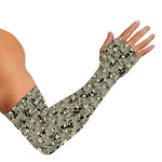 Scary Skeleton Pattern Print Sun Protection Arm Sleeves