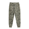 Scary Skeleton Pattern Print Sweatpants