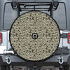 Scary Skeleton Pattern Print Tire Cover With Camera Hole