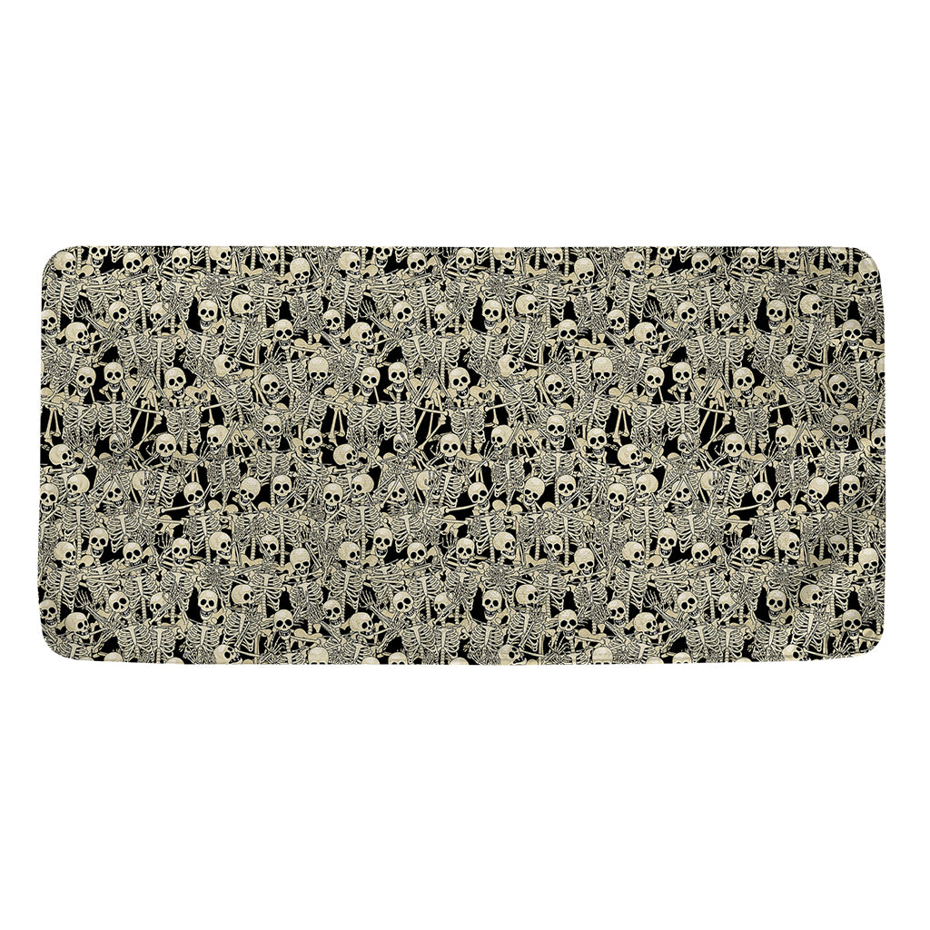 Scary Skeleton Pattern Print Towel