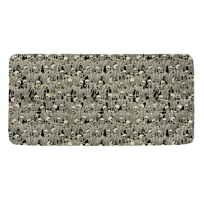 Scary Skeleton Pattern Print Towel