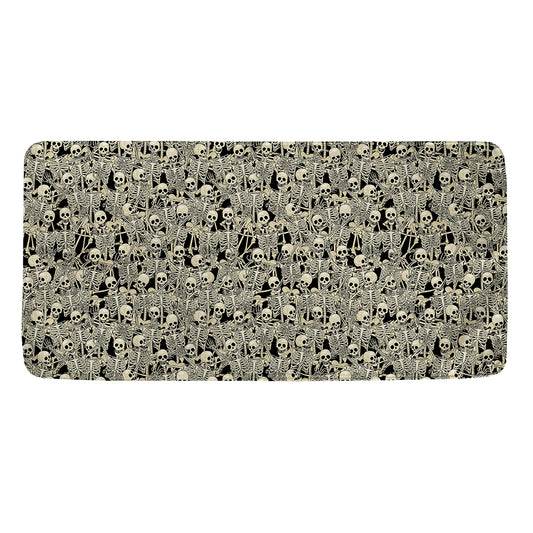 Scary Skeleton Pattern Print Towel