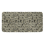 Scary Skeleton Pattern Print Towel