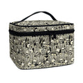 Scary Skeleton Pattern Print Travel Makeup Bag