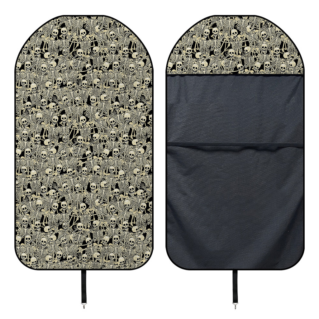 Scary Skeleton Pattern Print Waterproof Car Seat Cover