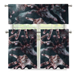 Scary Zombie Hands Print 3 Piece Kitchen Curtains