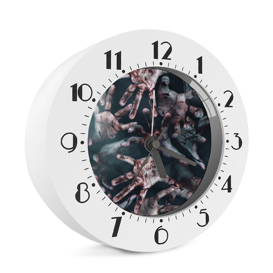 Scary Zombie Hands Print Alarm Clock