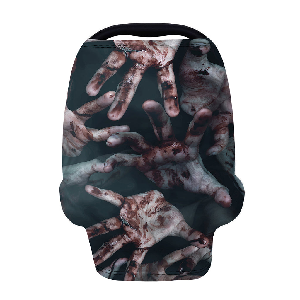 Scary Zombie Hands Print Baby Seat Cover