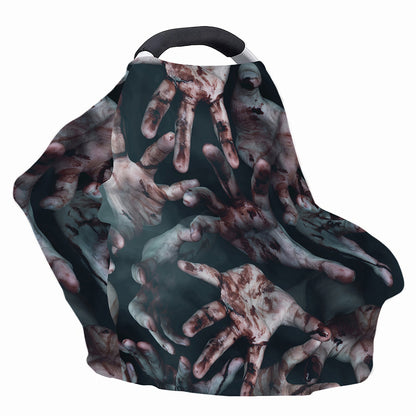 Scary Zombie Hands Print Baby Seat Cover