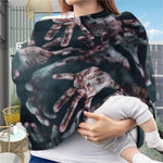 Scary Zombie Hands Print Baby Seat Cover