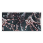 Scary Zombie Hands Print Beach Towel