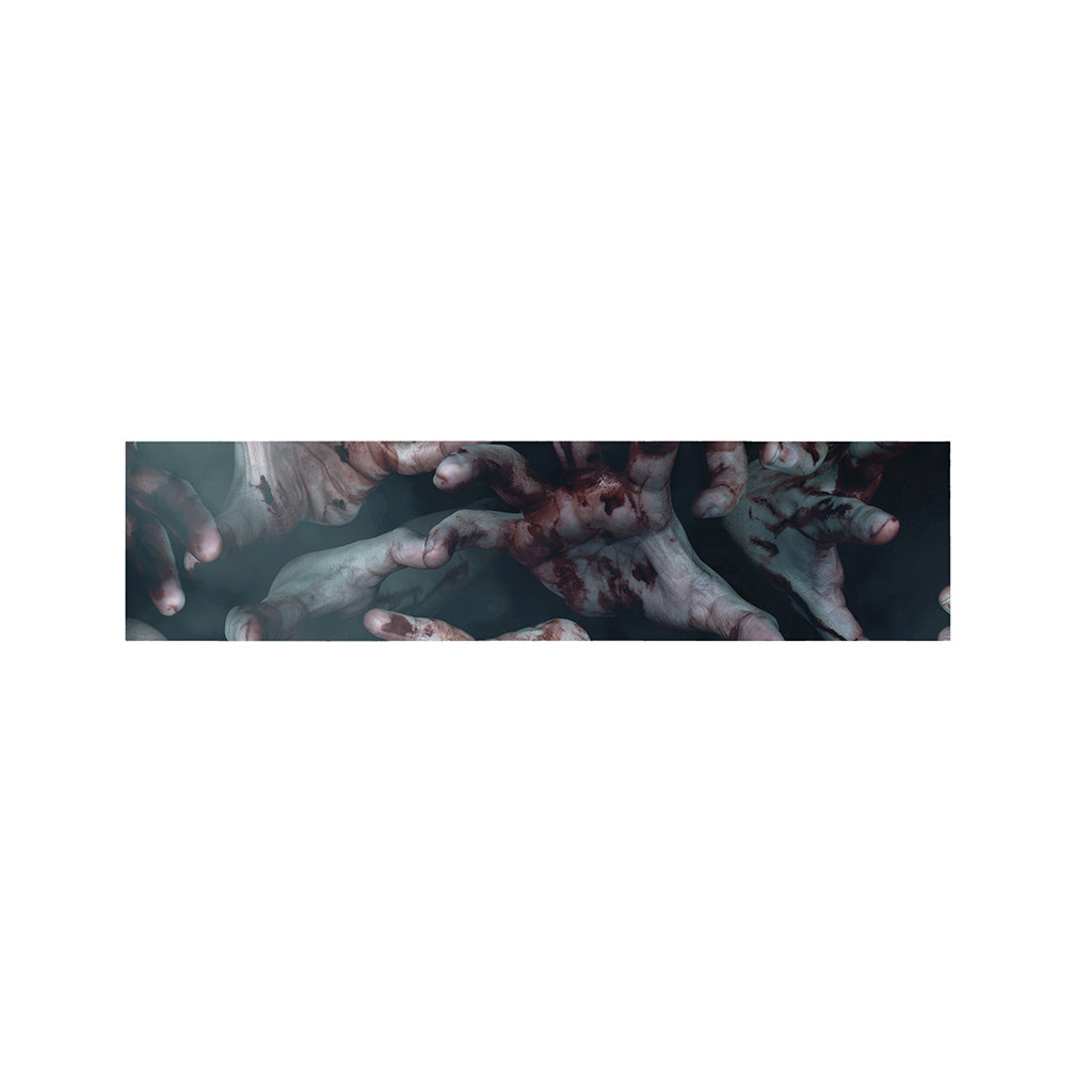 Scary Zombie Hands Print Bed Runner