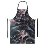 Scary Zombie Hands Print Bib Apron With Pocket