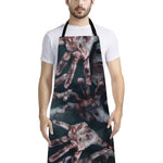 Scary Zombie Hands Print Bib Apron With Pocket
