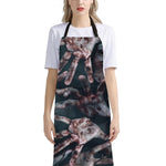 Scary Zombie Hands Print Bib Apron With Pocket
