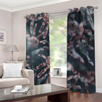 Scary Zombie Hands Print Blackout Grommet Curtains