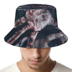 Scary Zombie Hands Print Bucket Hat