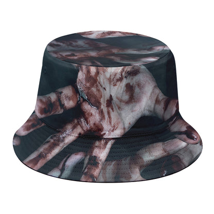 Scary Zombie Hands Print Bucket Hat