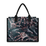 Scary Zombie Hands Print Canvas Tote Bag