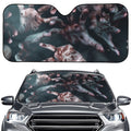 Scary Zombie Hands Print Car Windshield Sun Shade