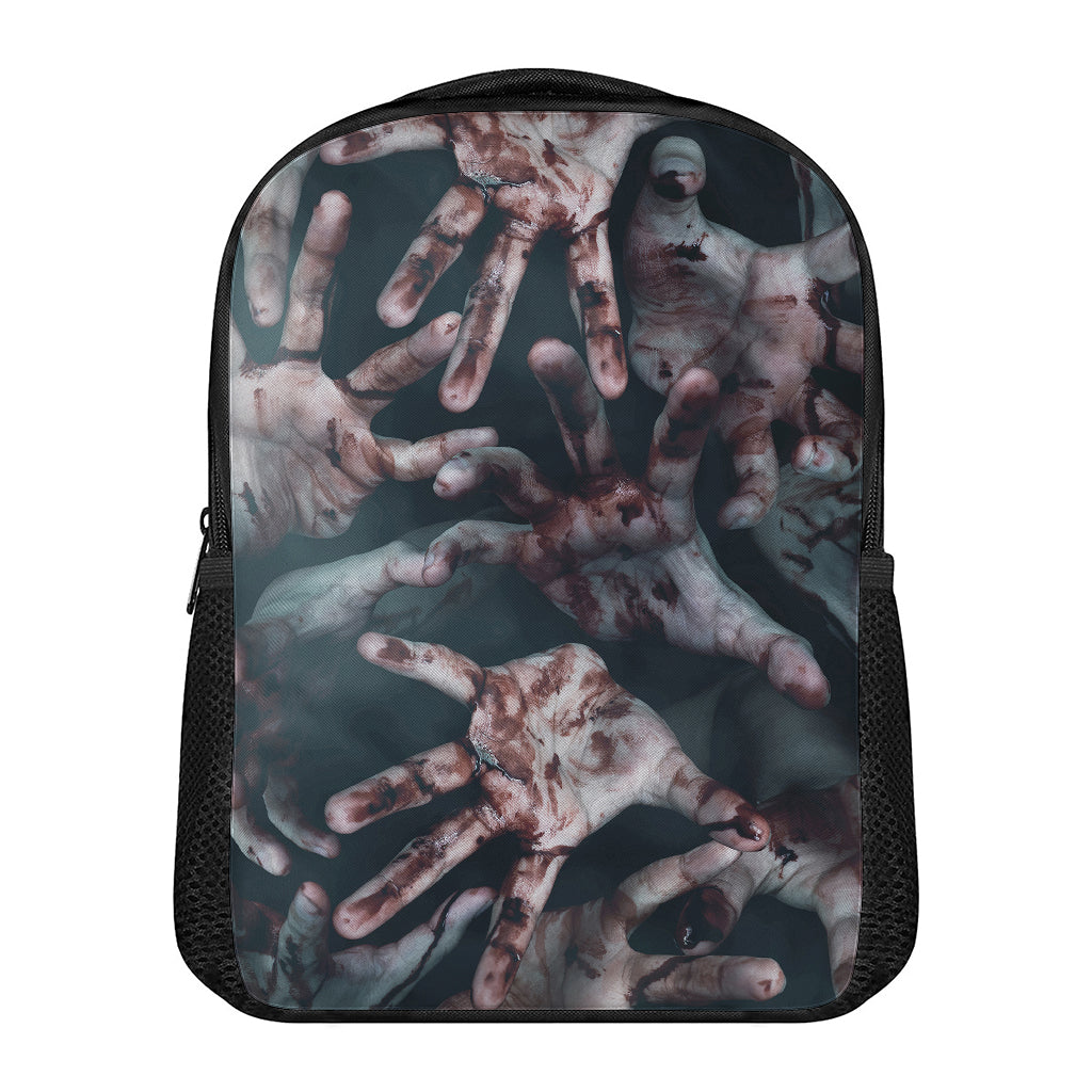 Scary Zombie Hands Print Casual Backpack