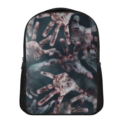 Scary Zombie Hands Print Casual Backpack