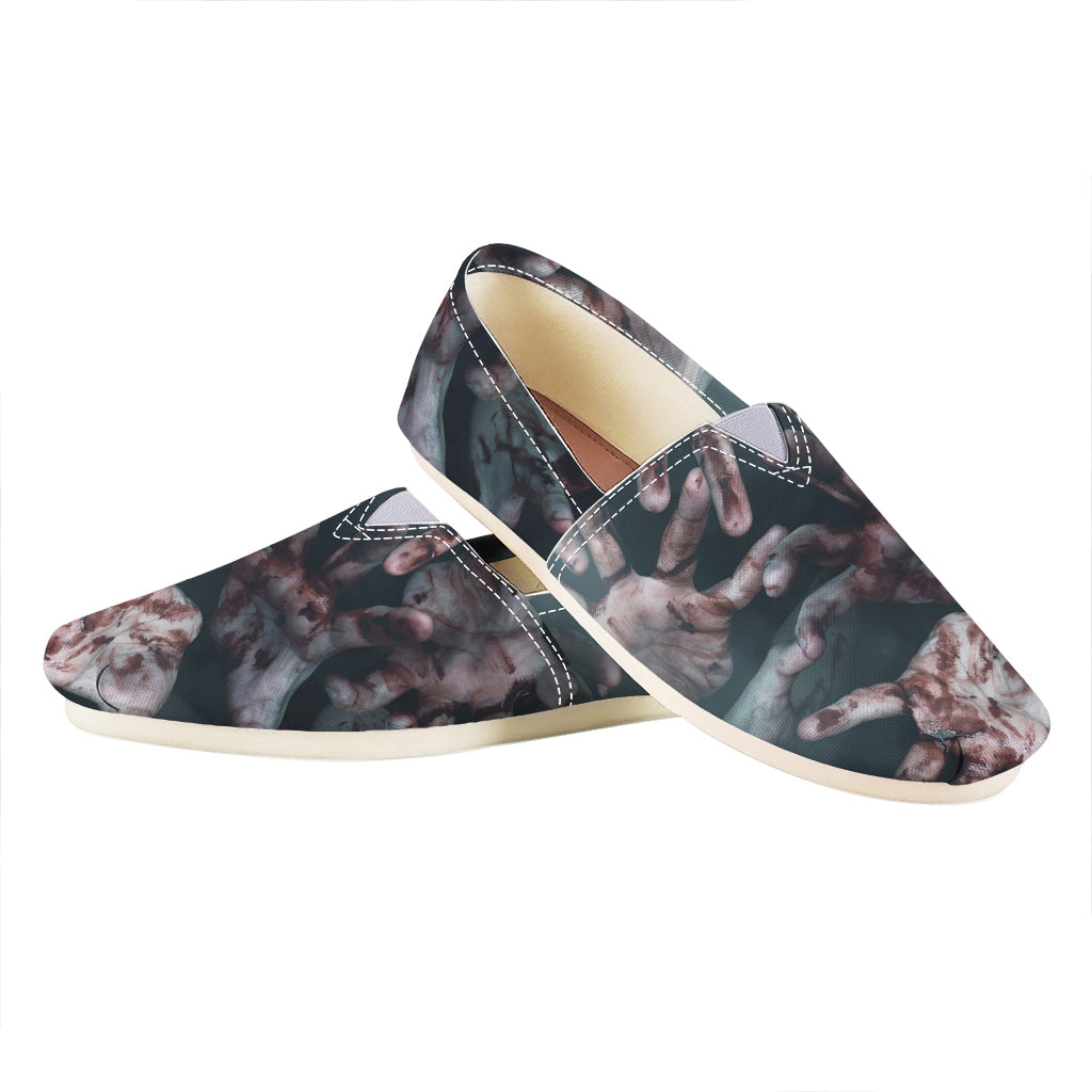 Scary Zombie Hands Print Casual Shoes