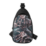 Scary Zombie Hands Print Chest Bag